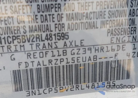 2024 Nissan Kicks S Xtronic Cvt из США, поврежденный, VIN 3N1CP5BV2RL481595